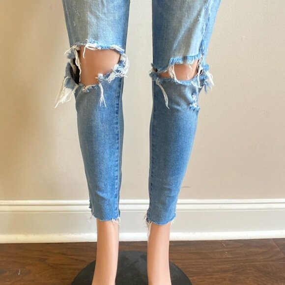 BlankNYC Skinny Classique Distressed Ripped Jeans 28 Waist - Picture 10 of 16